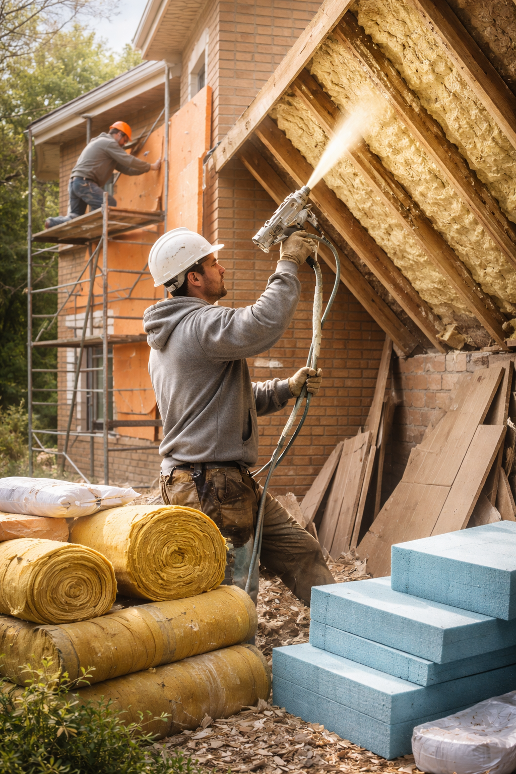 Утепление домов в Саранске под ключ от 4425 руб/м2 | Профессионально — ТепломастерСрн