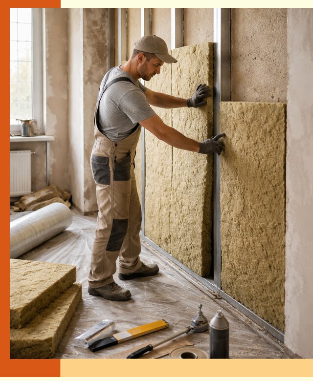 Утепление квартиры в Саранске — комплексная теплоизоляция стен и полов