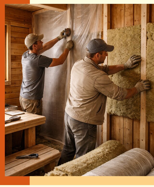 Утепление бани изнутри в Саранске качественно и недорого