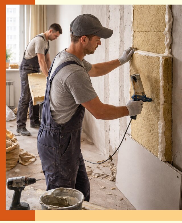 Утепление стен изнутри в Саранске — качественно и эффективно