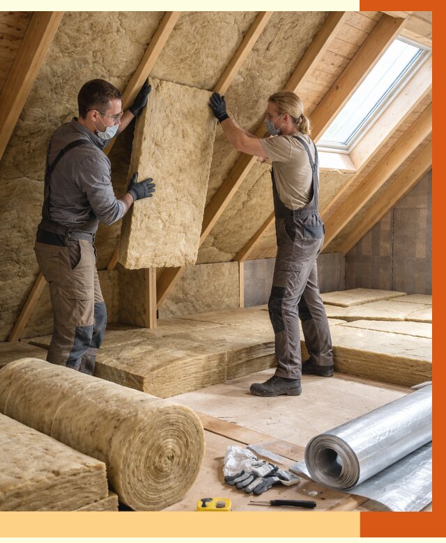 Утепление мансарды минватой в Саранске от 4425 руб./м2 — монтаж и пароизоляция | ТепломастерСрн
