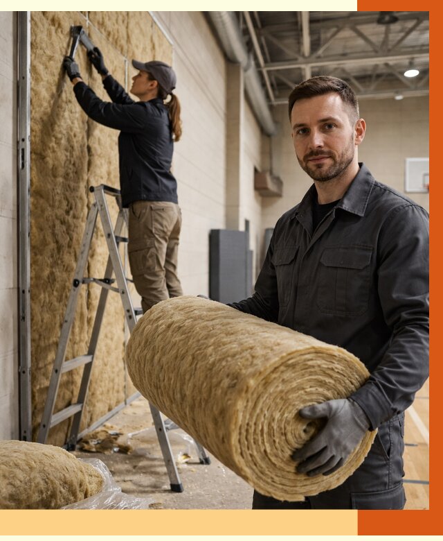 Утепление спортзала в Саранске от 7902 руб/м2 — комплексное утепление под ключ | ТепломастерСрн