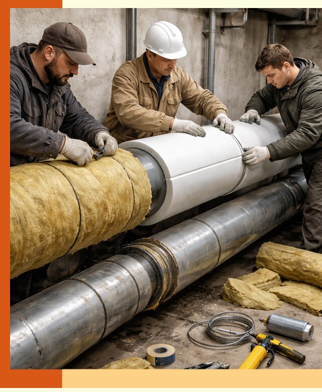 Утепление трубопровода в Саранске с гарантией энергоэффективности