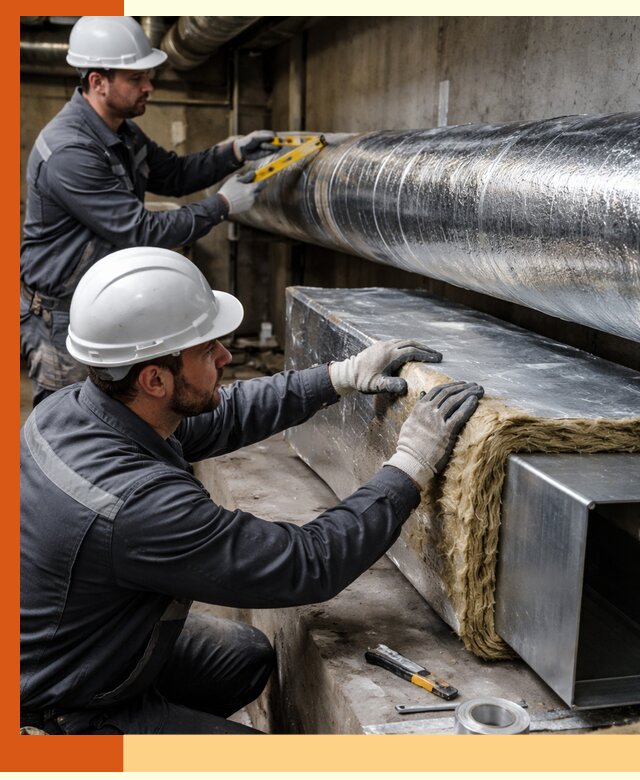 Профессиональное утепление воздуховодов и теплоизоляция в Саранске