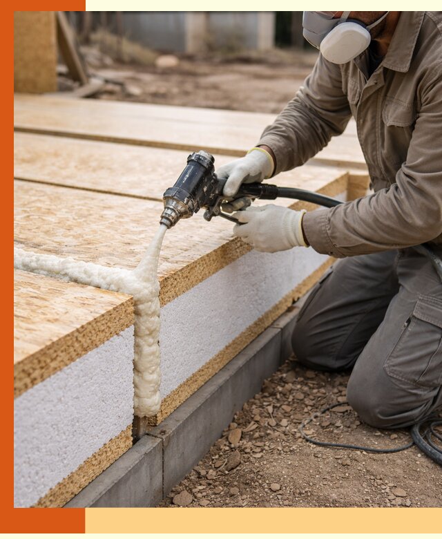 Утепление СИП-панелей пенополиуретаном (ППУ) в Саранске