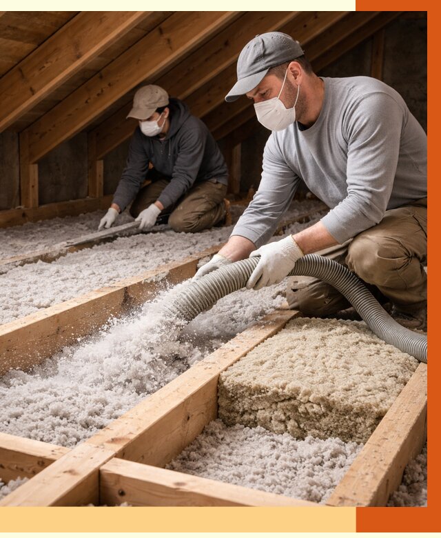 Заполнение полостей чердачного перекрытия в Саранске от 4741 руб. | ТепломастерСрн